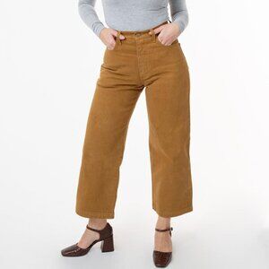 Los Angeles Apparel Brass High Waisted Wide Leg Jeans